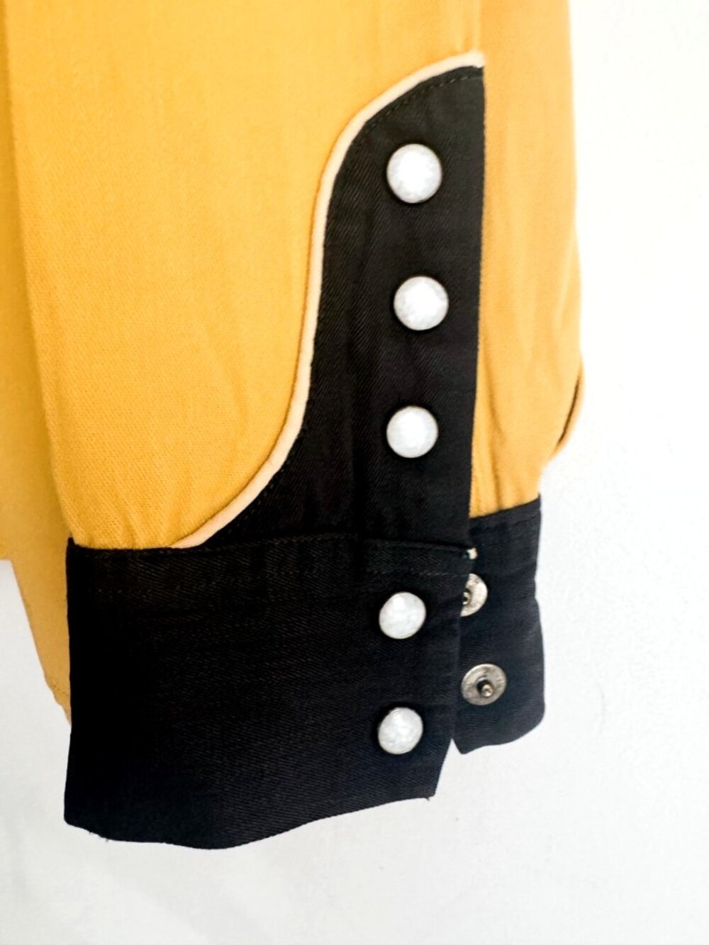 Square Dance Designs 50s Gabardine Western Shirt Floral d L - Picture 5 of 6